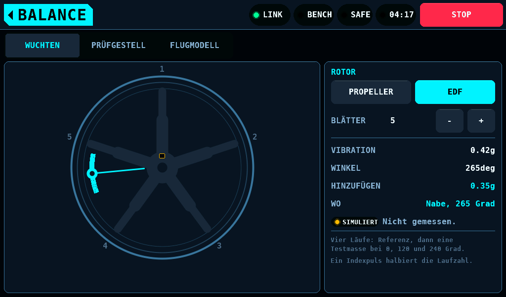 Ein Impeller mit fünf Blättern