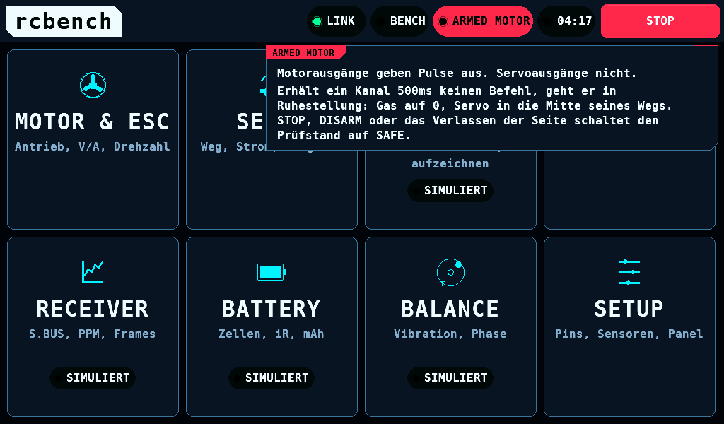Der Kasten unter ARMED MOTOR