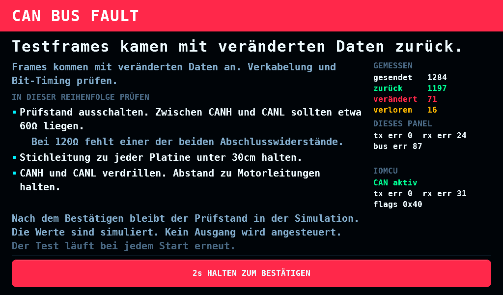 Testframes kommen verändert zurück