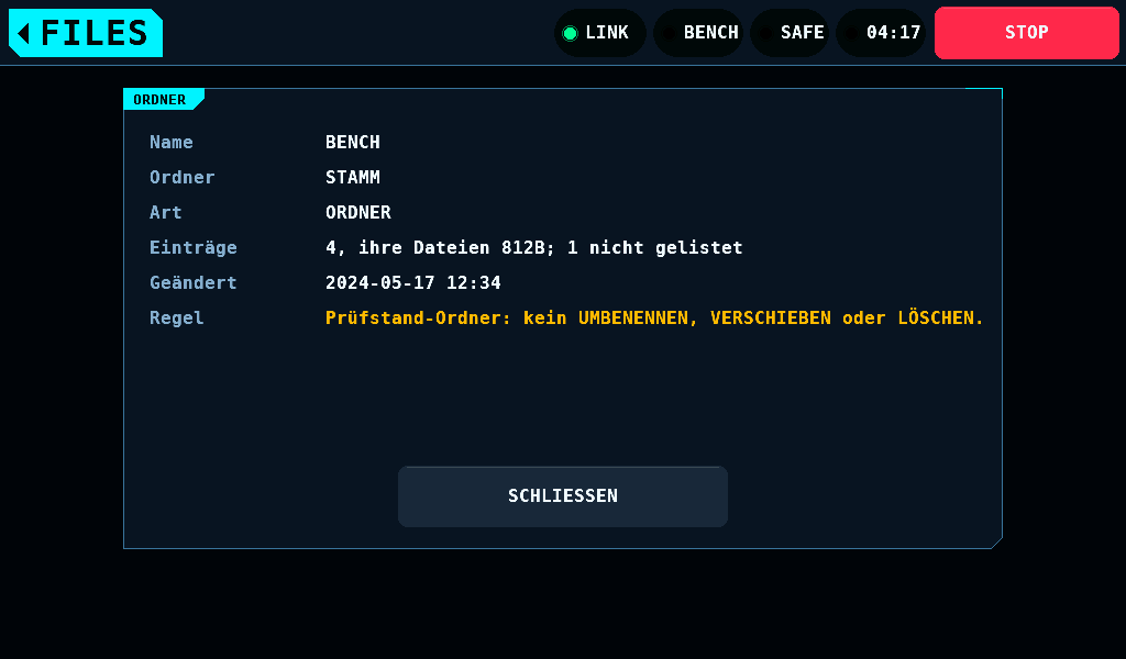 INFO zu einem Ordner