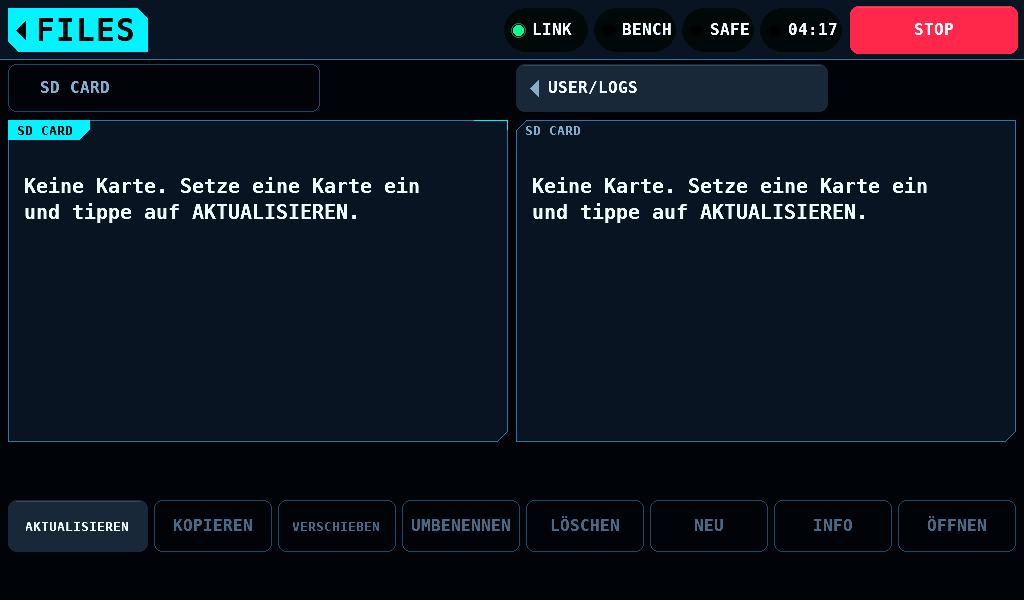 FILES ohne Karte