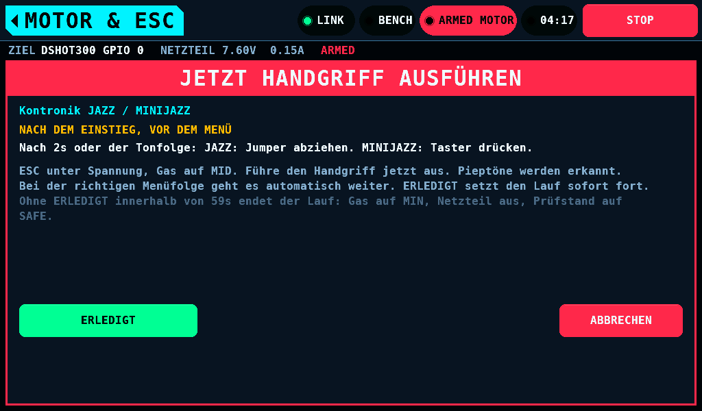Der Lauf wartet auf den Jumper