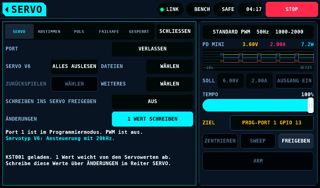 Eine geladene Datei