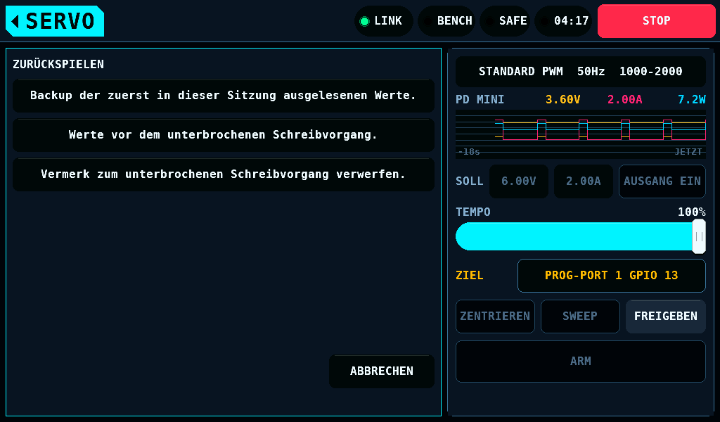 Die Liste von ZURÜCKSPIELEN