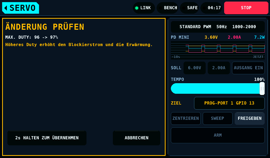 ÄNDERUNG PRÜFEN