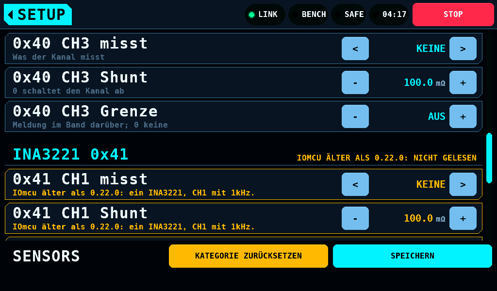 Ein IOmcu älter als 0.22.0