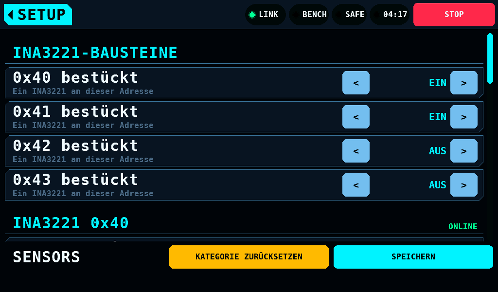 Zwei Bausteine bestückt, 0x40 online