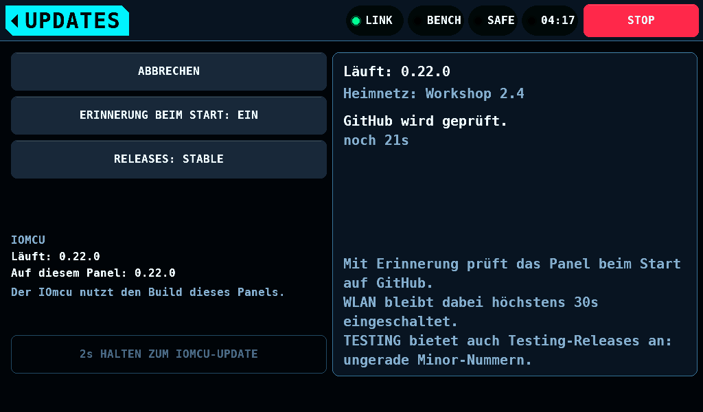 Eine laufende Suche