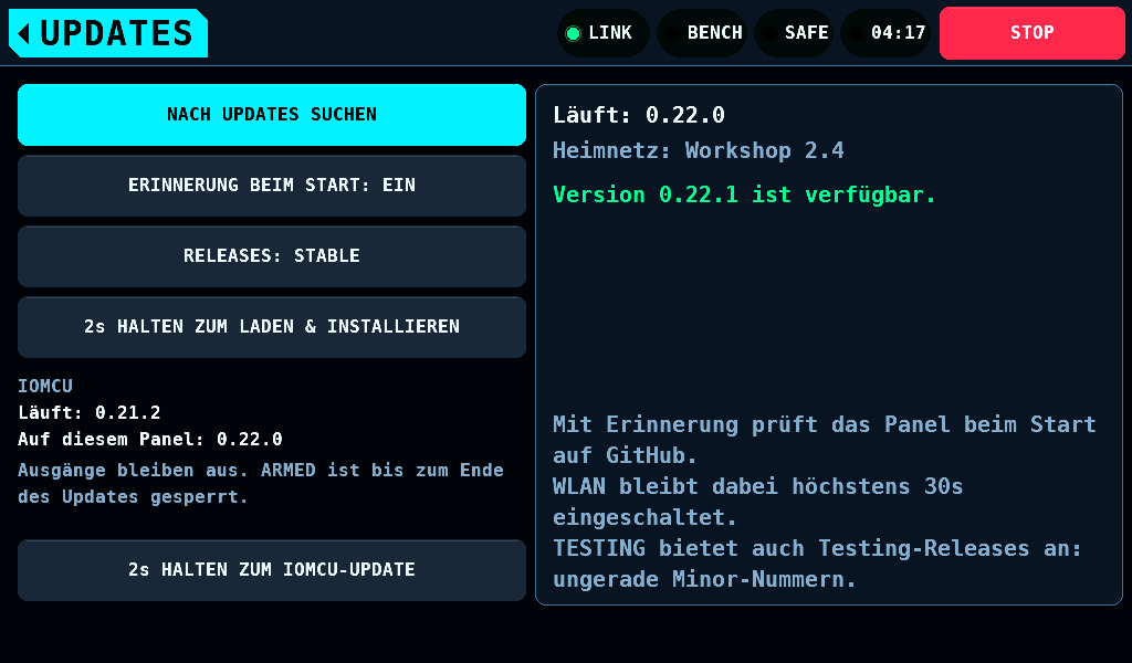 Ein anderer Build auf dem IOmcu