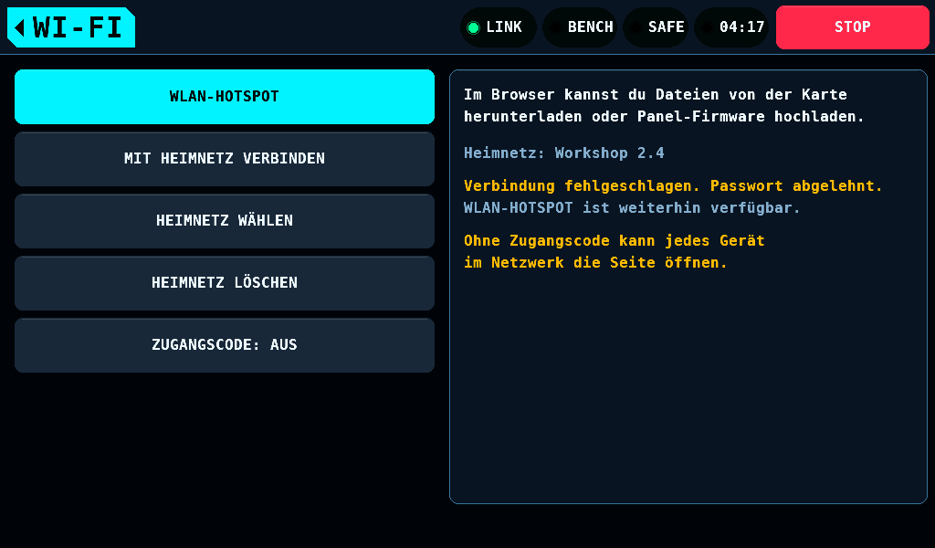 Ein Heimnetz ist gespeichert