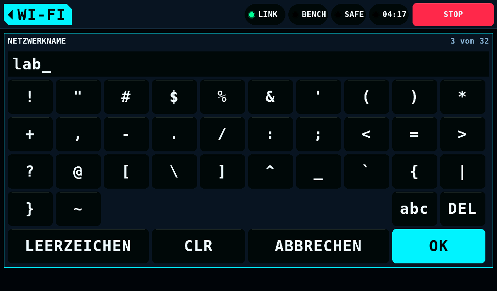 #+=: Zeichen