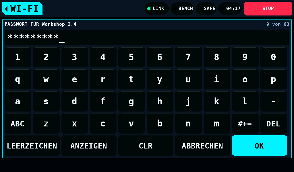 Das Passwort, verborgen