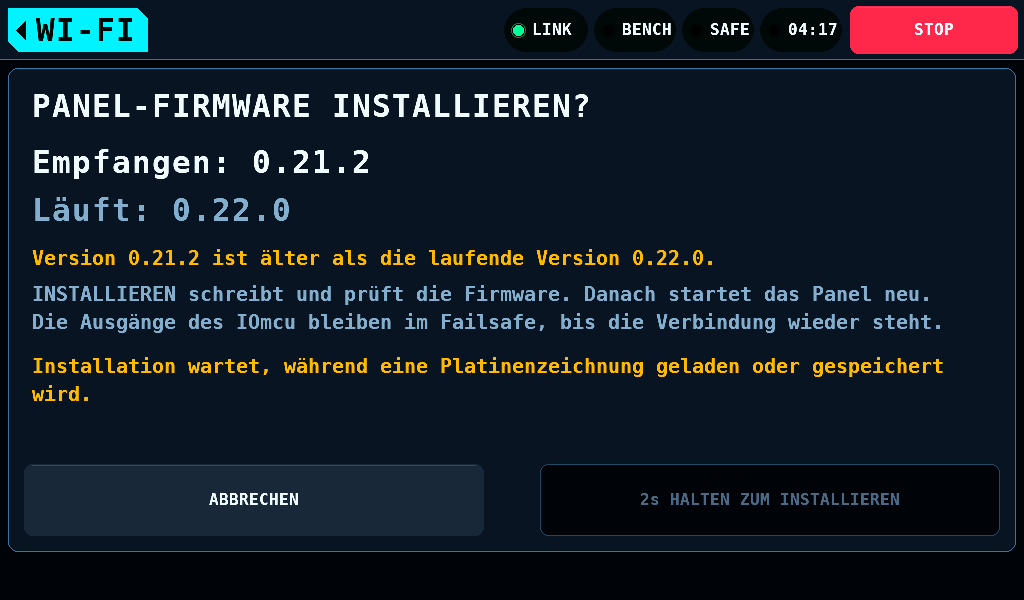 Ein älteres Image, und eine Zeichnung wird gespeichert