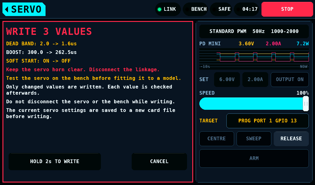 The write page