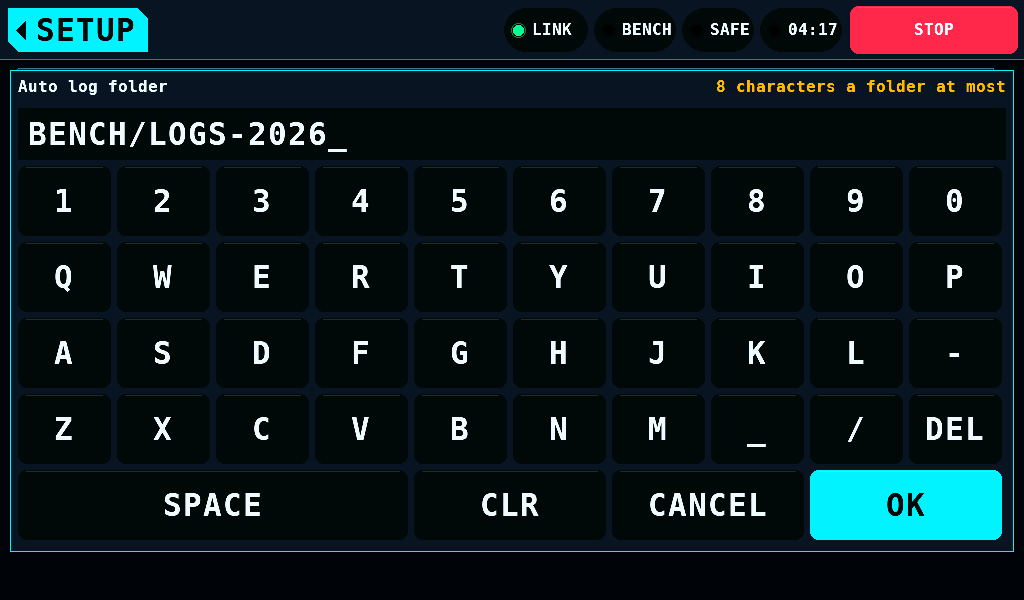 The folder keyboard with a folder refused
