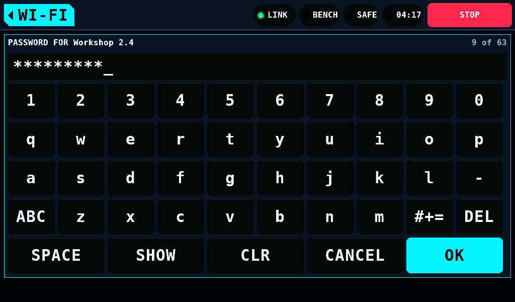 The password, hidden